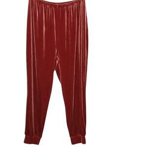 ModCloth Deep Rose Velour Luxe Tracksuit Joggers - 1X